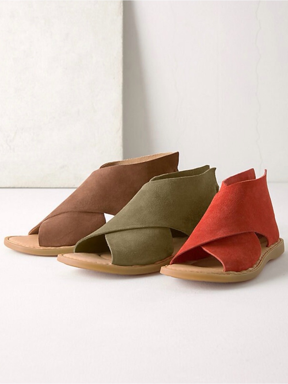 Women’s Børn Iwa Suede Sandals from Garnet Hill - Red